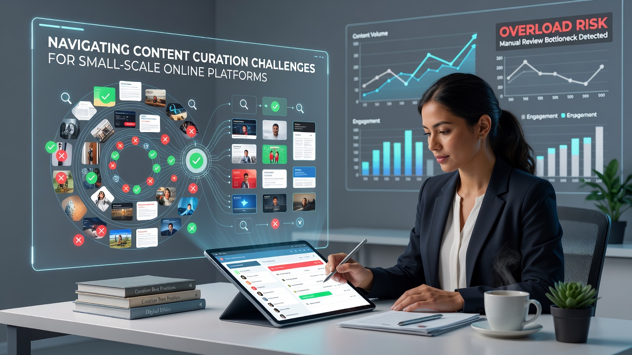 Navigating Content Curation Challenges for Small-Scale Online Platforms
